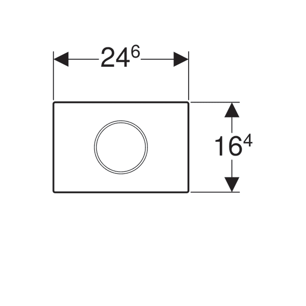 Plaque de déclenchement infrarouge Geberit Sigma10 électronique à visser pour réservoir à encastrer Sigma 12 cm / Acier inoxydable brossé / Revêtement Easy Clean + Anti-Traces de doigt - vue 4