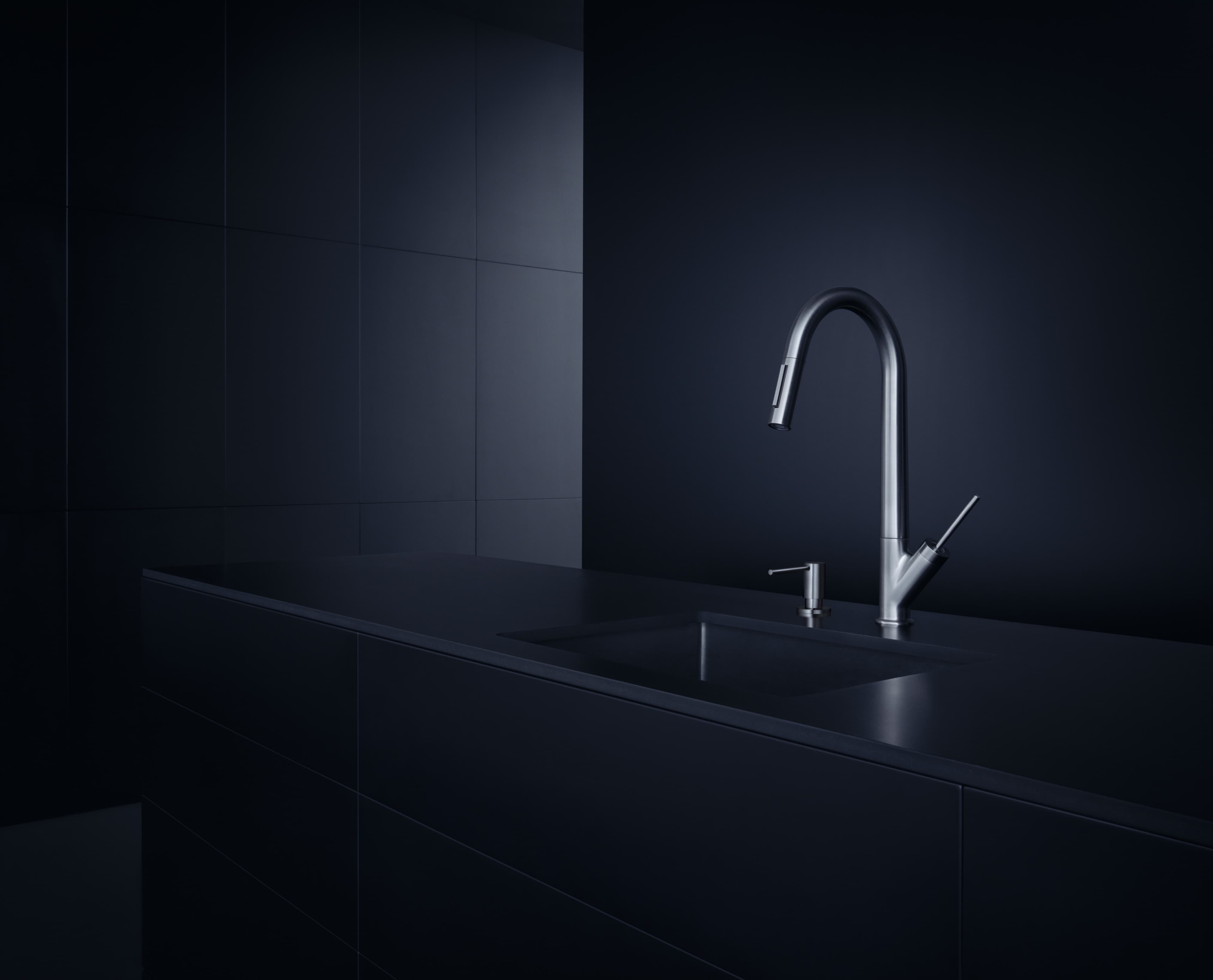 Mitigeur de cuisine AXOR Starck avec douchette extractible - vue 3
