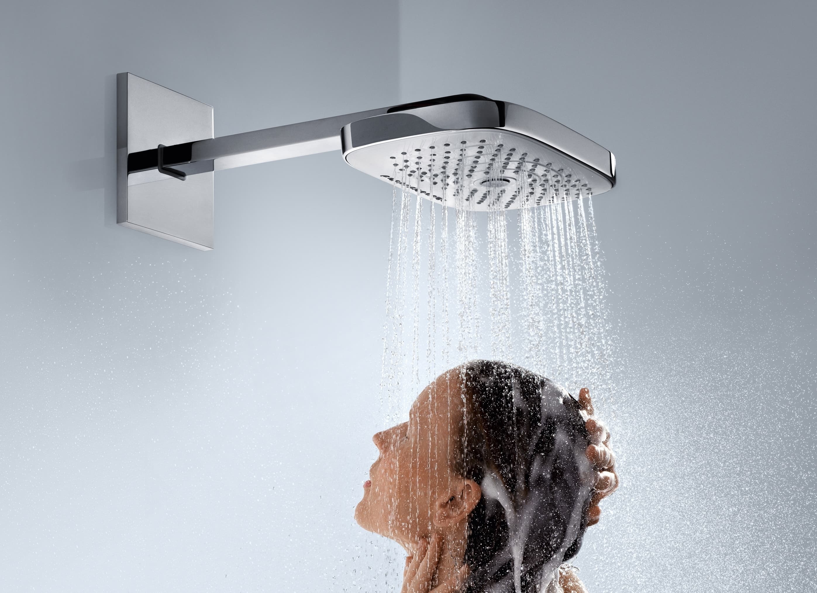Douche de tête Hansgrohe Raindance Select E 300 3 jets avec bras de douche - vue 5