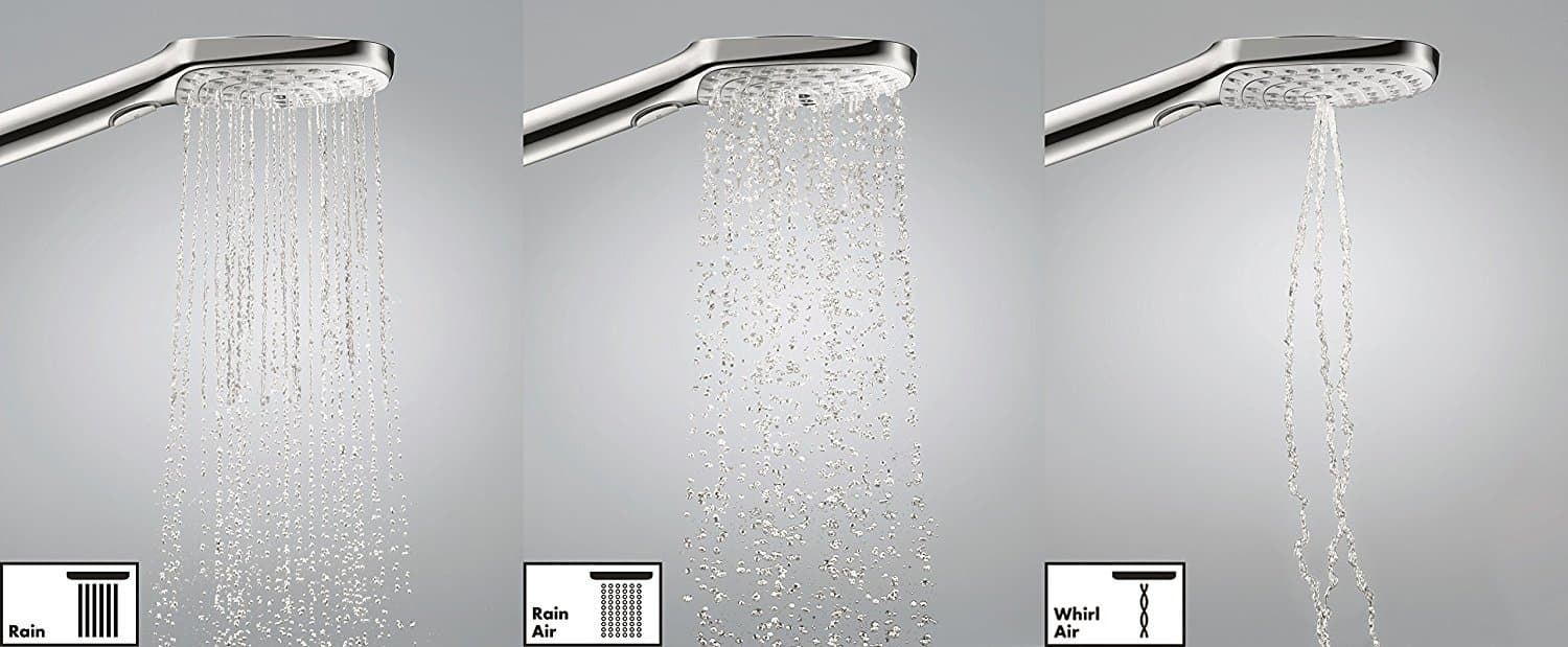 Support mural Hansgrohe avec douchette à main Raindance Select E 3 jets et flexible Isiflex - vue 5
