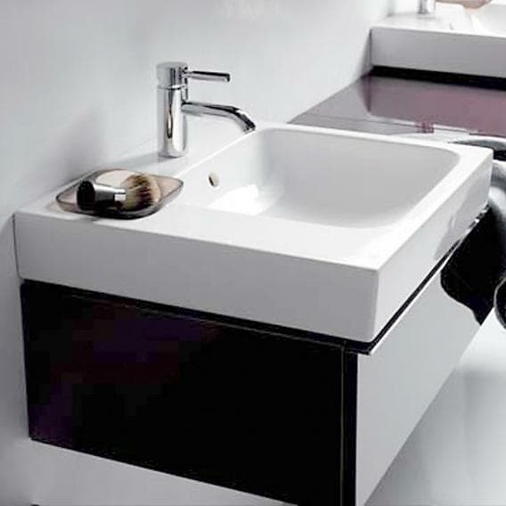 Lavabo à poser Geberit / Keramag iCon 50 cm décentré à gauche - vue 3