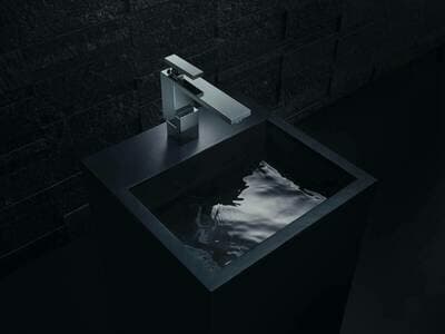 Mitigeur de lavabo Axor Edge 130 avec bonde push-open