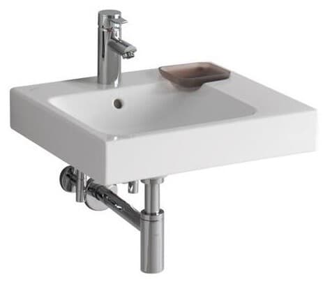 Lavabo à poser Geberit / Keramag iCon 50 cm décentré à droite