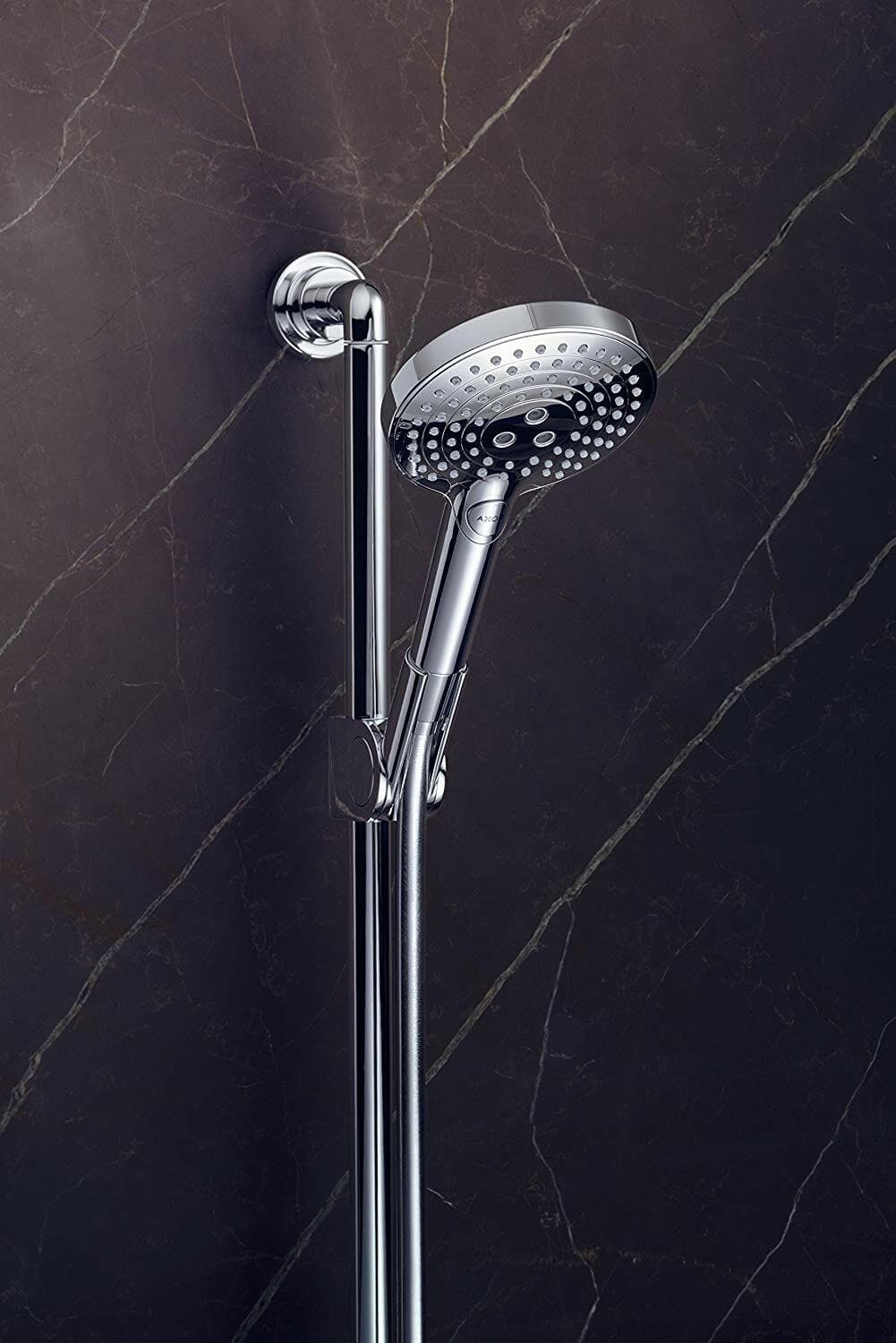 Barre de douche AXOR Citterio avec douchette à main Showersolutions  120 3 jets, curseur et flexible 1,6 m - vue 3