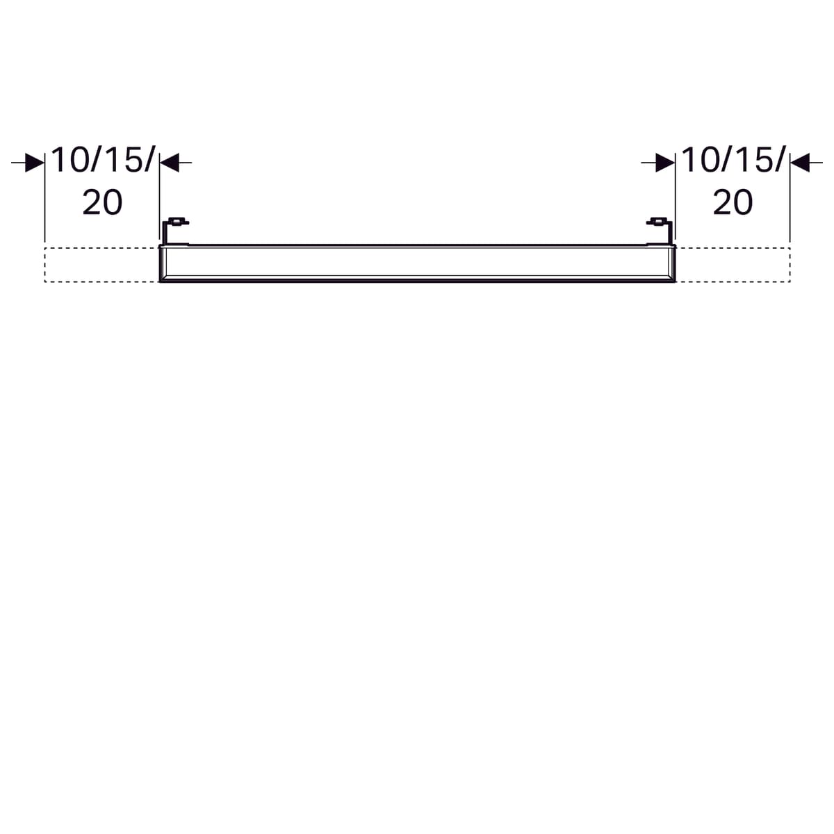 Miroir lumineux Geberit iCon 90 cm - vue 5