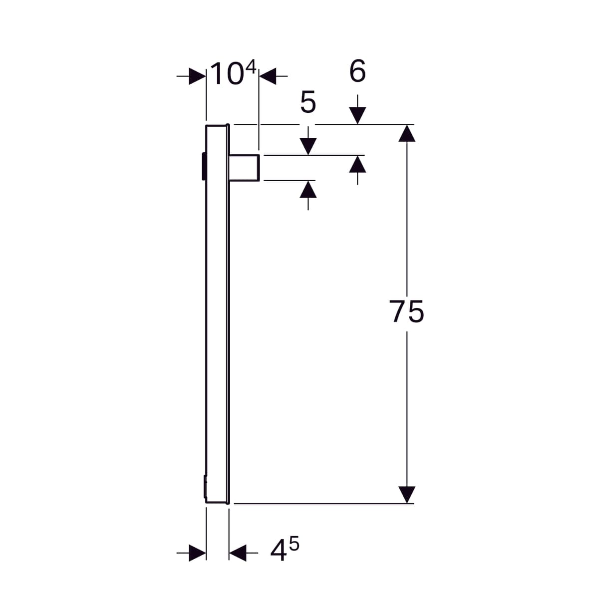 Miroir lumineux Geberit iCon 90 cm - vue 6