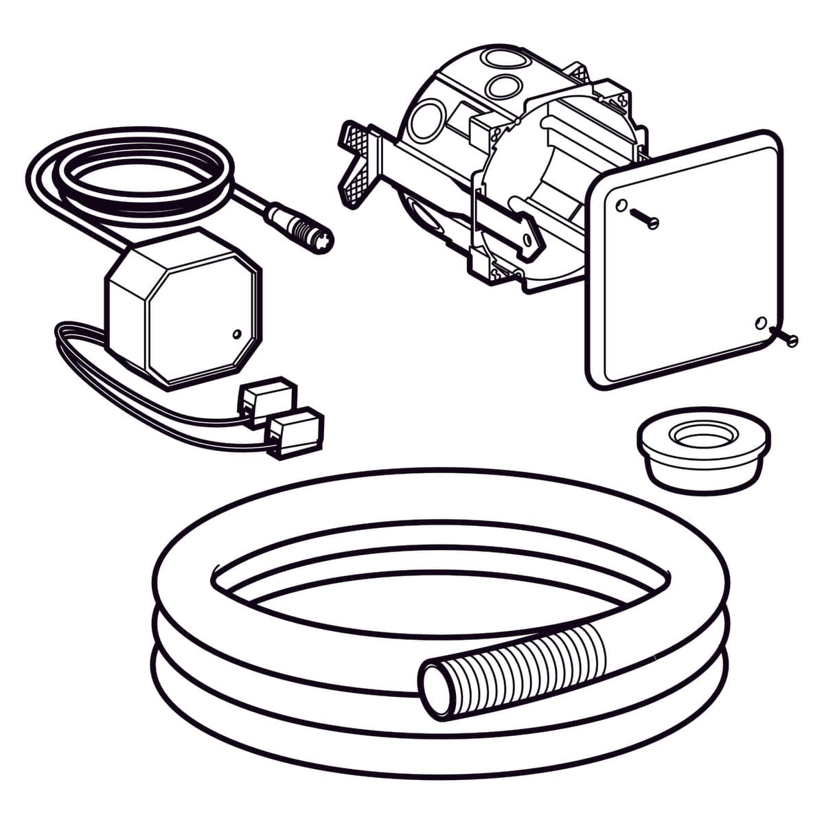 Kit d'encastrement Geberit pour commandes de WC à déclenchement électronique du rinçage - vue 3