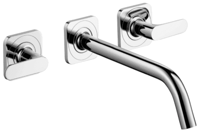 Mélangeur de lavabo 3 trous encastré AXOR Citterio M 226 mm en laiton chromé