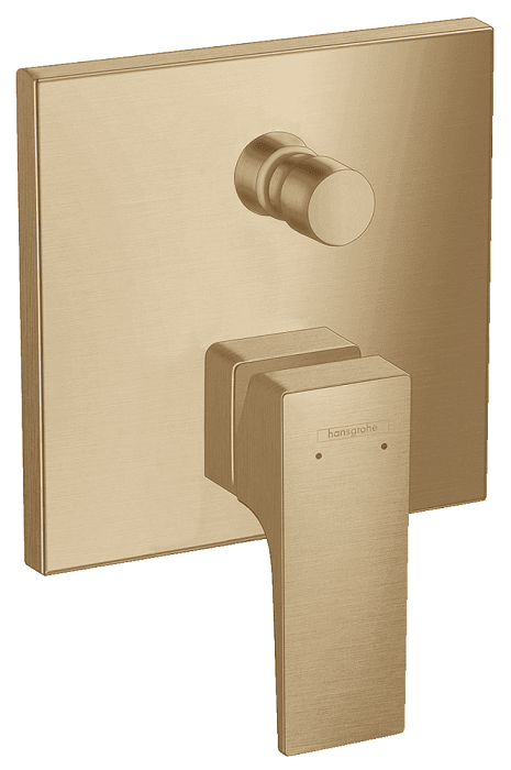 Set de finition pour mitigeur bain / douche encastré Hansgrohe Metropol en bronze brossé