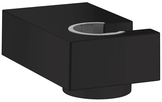 Support mural Hansgrohe Universel E pour douchette en noir mat