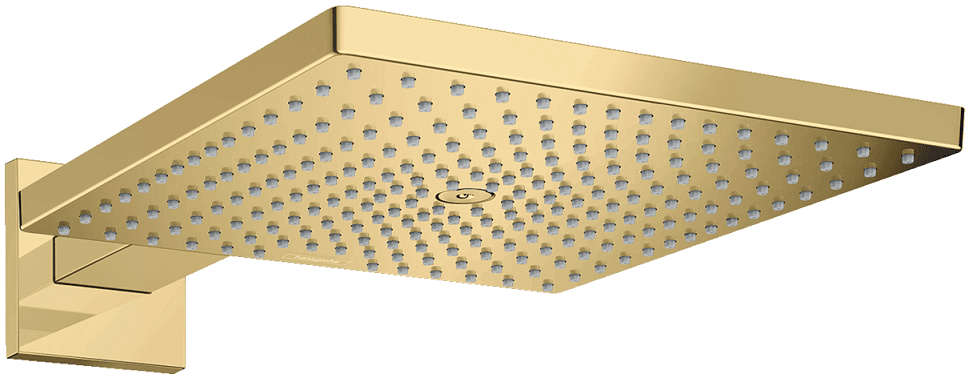 Douche de tête Hansgrohe Raindance E 300 Air 1 jet avec bras de douche en doré poli