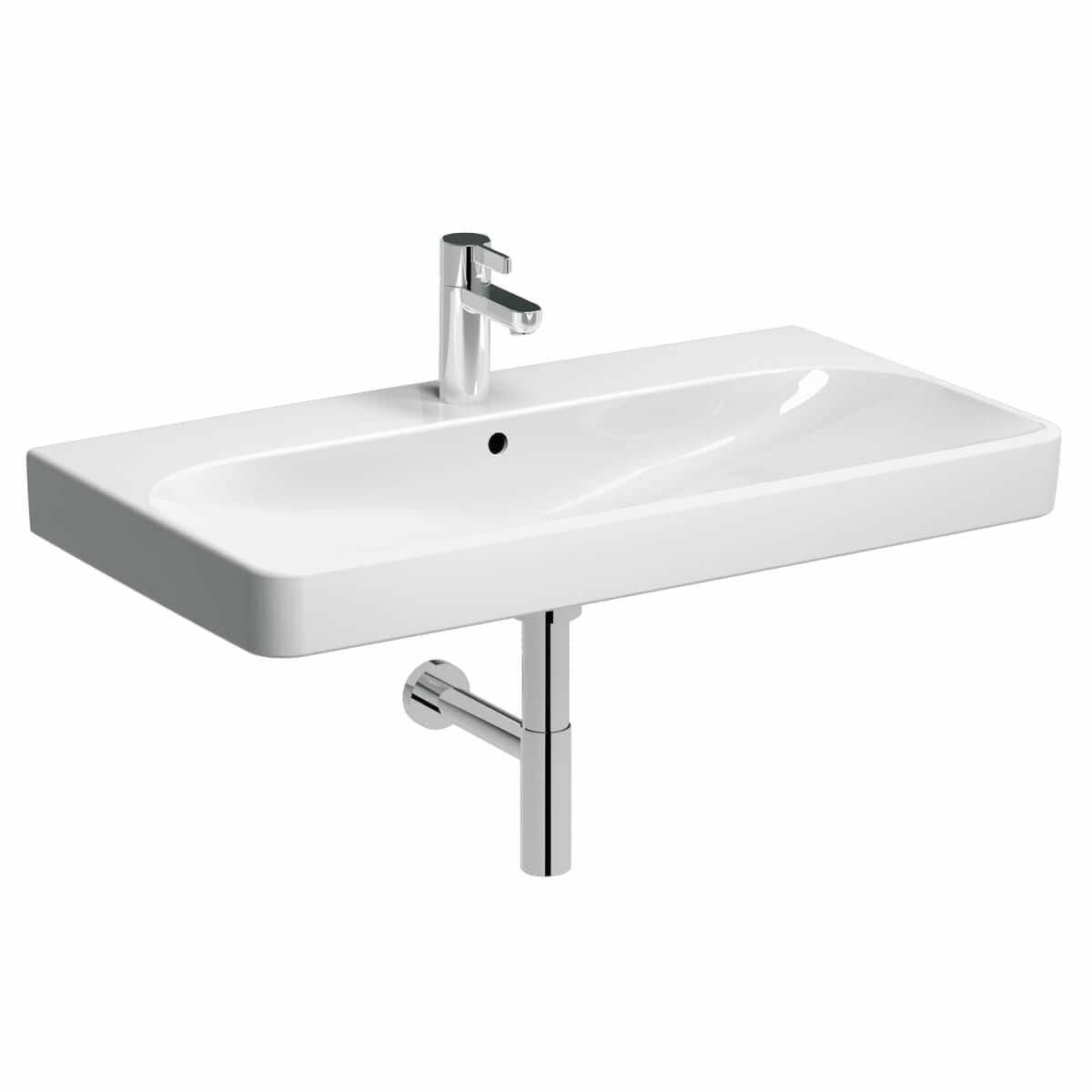 Plan-vasque Geberit / Keramag Smyle Square 90 cm - vue 7