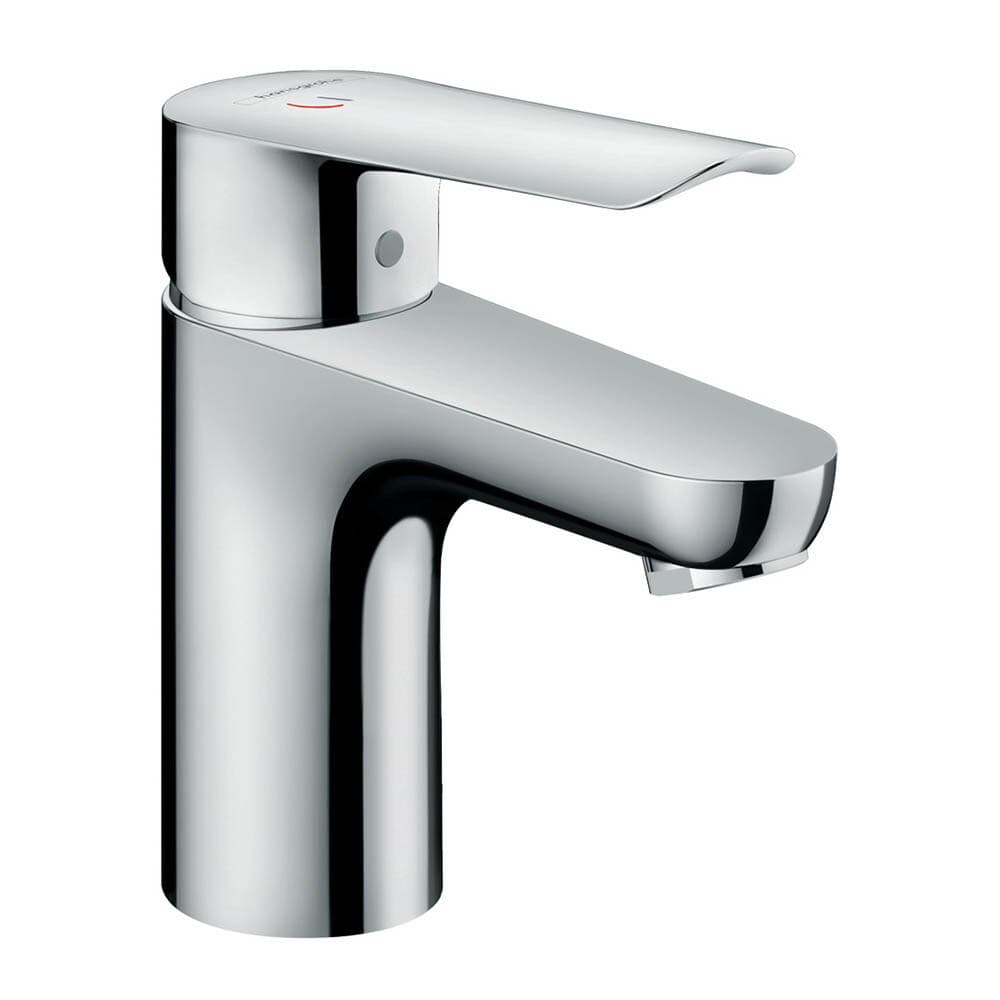 Mitigeur de lavabo Hansgrohe Logis E 75 CoolStart en laiton chromé  avec tirette et vidage