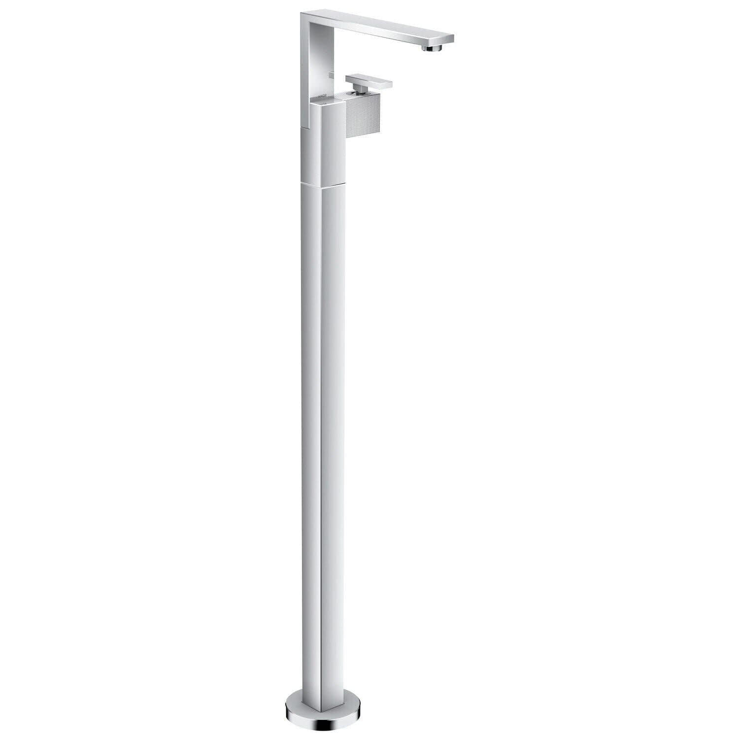 Mitigeur de lavabo sur pied Axor Edge avec vidage push-open coupe diamant
