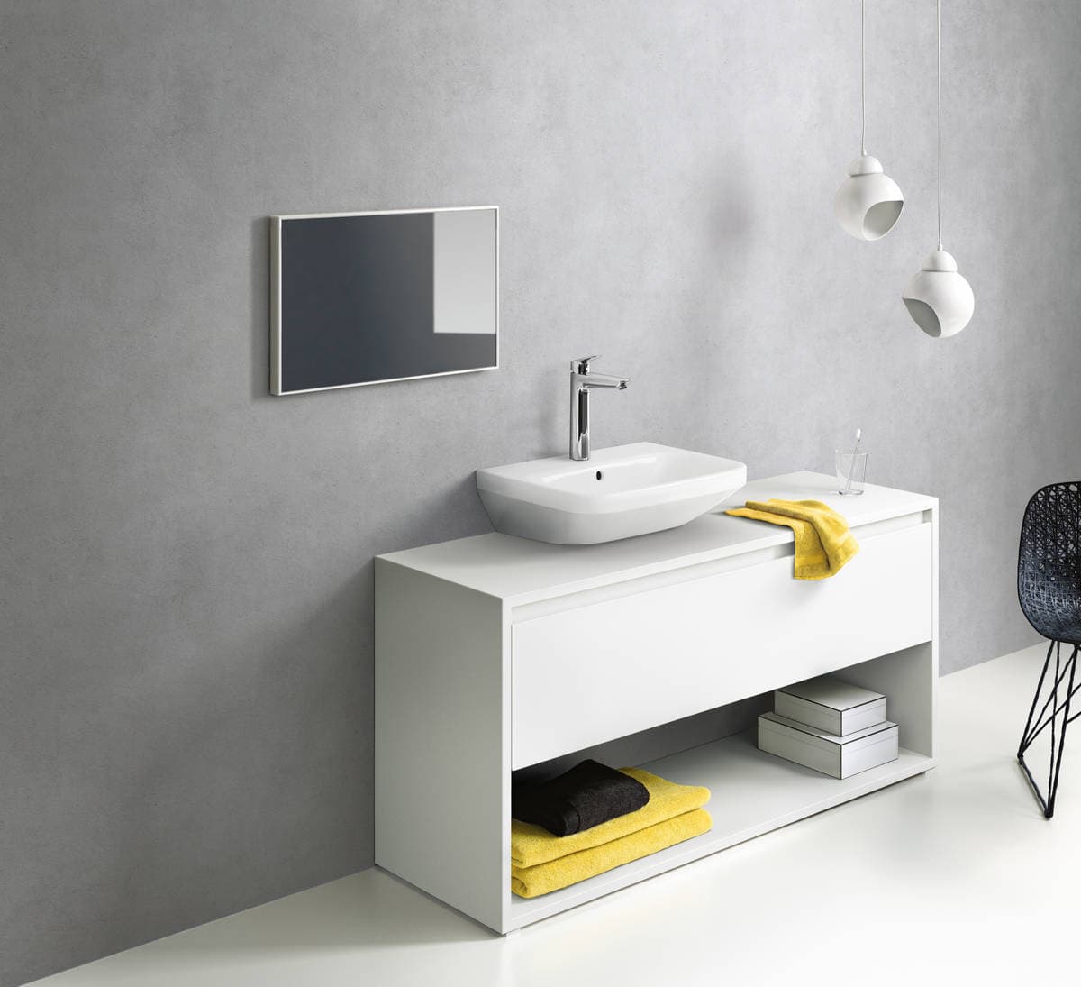 Mitigeur de lavabo Hansgrohe Logis 190 Ecosmart en laiton chromé avec tirette et vidage - vue 5