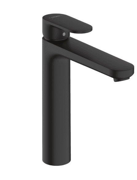 Mitigeur de lavabo Hansgrohe Vernis Blend 190 avec tirette et vidage en noir mat