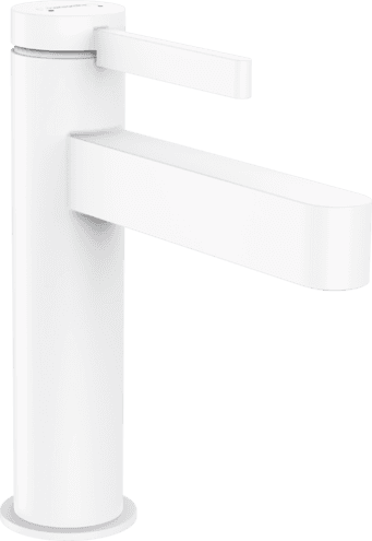 Mitigeur lavabo Hansgrohe Finoris 110 avec tirette et vidage en blanc mat