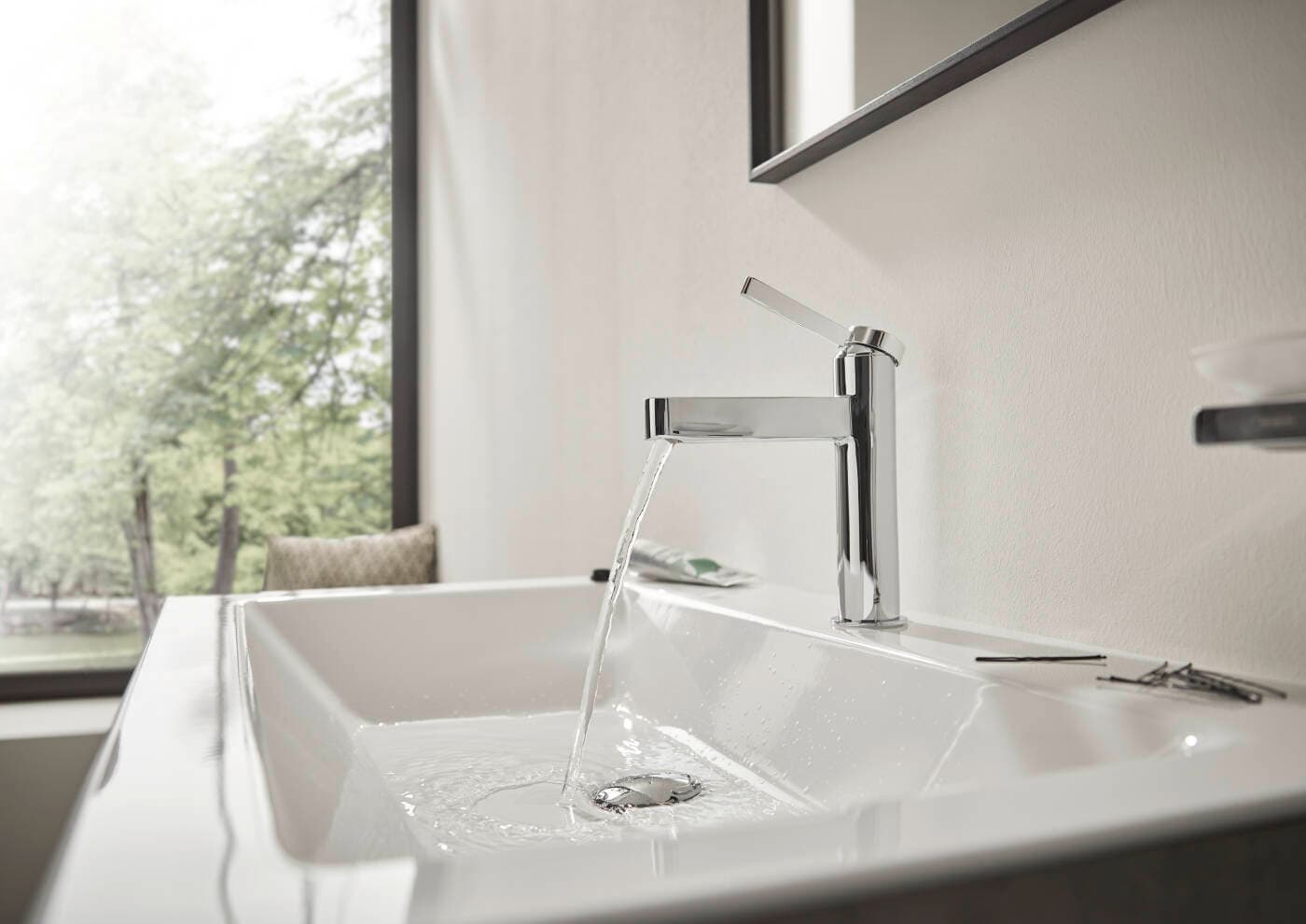 Mitigeur de lavabo Hansgrohe Finoris 110 avec tirette et vidage - vue 4