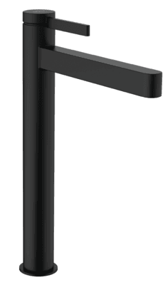 Mitigeur de lavabo Hansgrohe Finoris 260 avec bonde push-open en noir mat