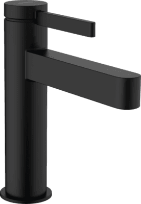 Mitigeur de lavabo Hansgrohe Finoris 110 CoolStart avec bonde push-open en noir mat