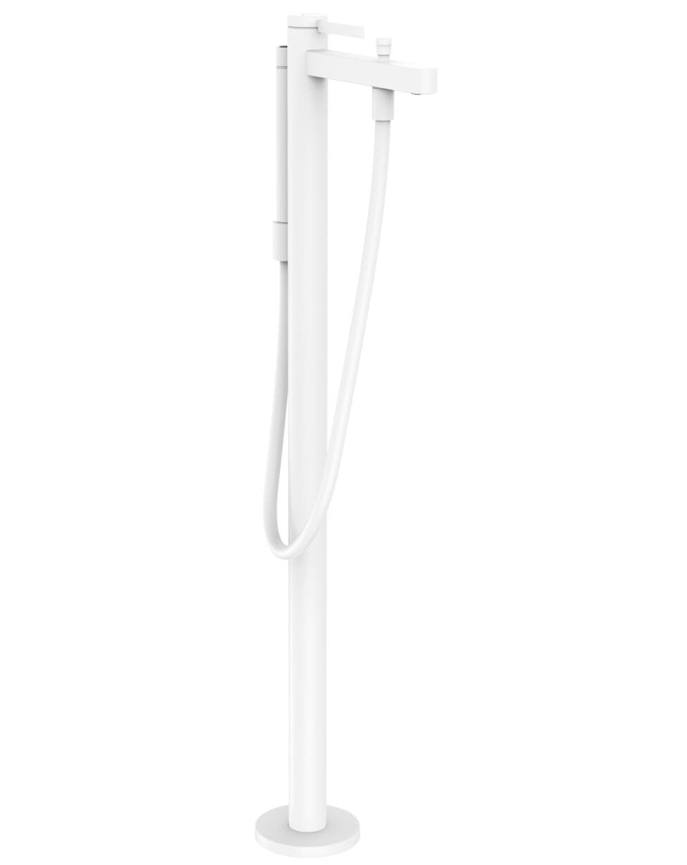 Mitigeur de bain / douche Hansgrohe Finoris pour montage au sol en blanc mat