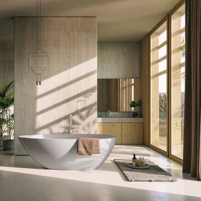 Baignoire en îlot Glass - Série Chloé - 170 x 85 cm