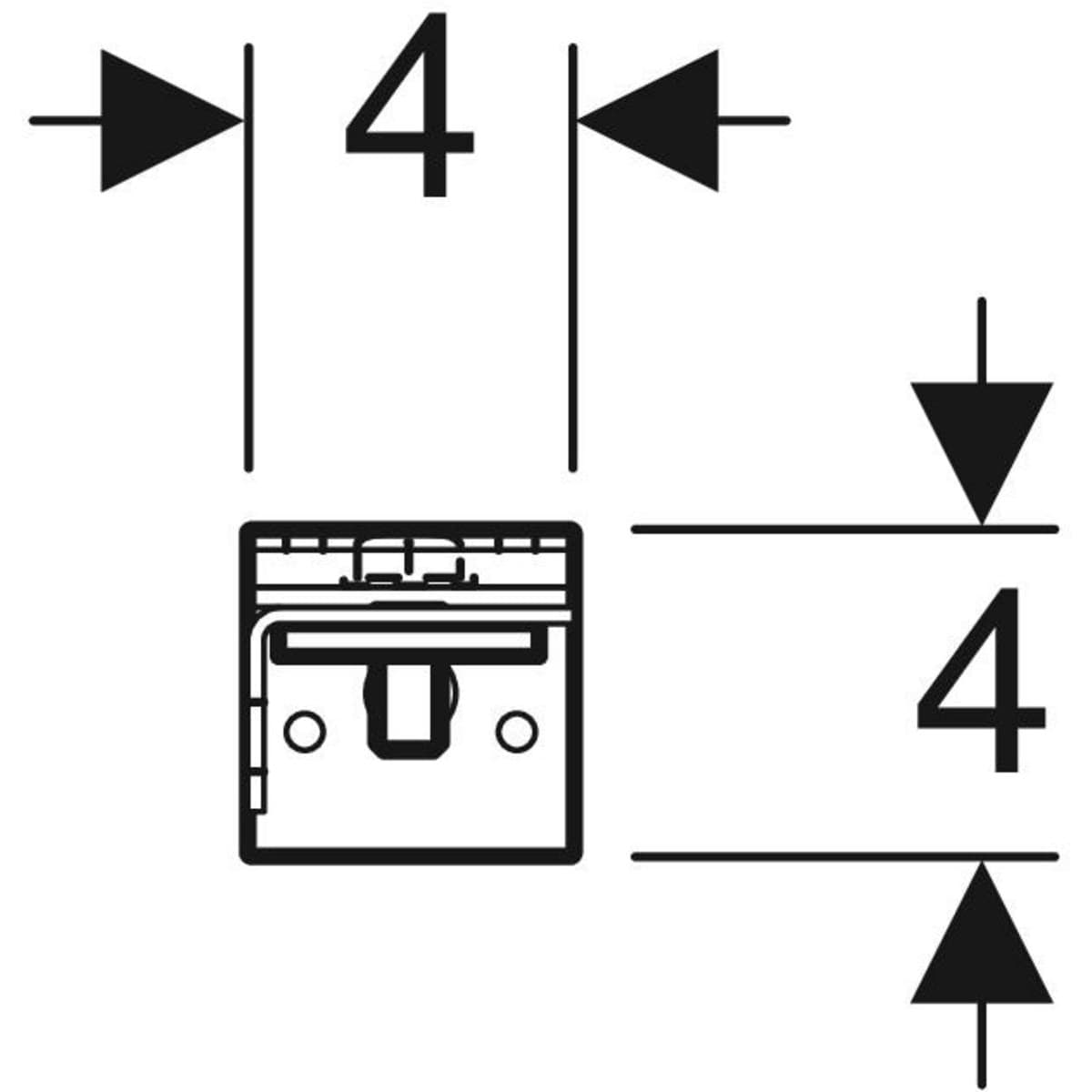 Kit de fixation murale Geberit DuofixBasic pour montage individuel - vue 5