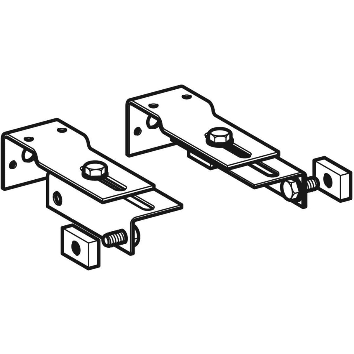 Kit de fixation murale Geberit DuofixBasic pour montage individuel - vue 3