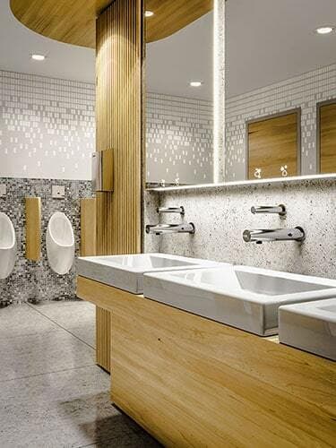 Robinet de lavabo électronique mural avec pile Presto Linea - vue 4