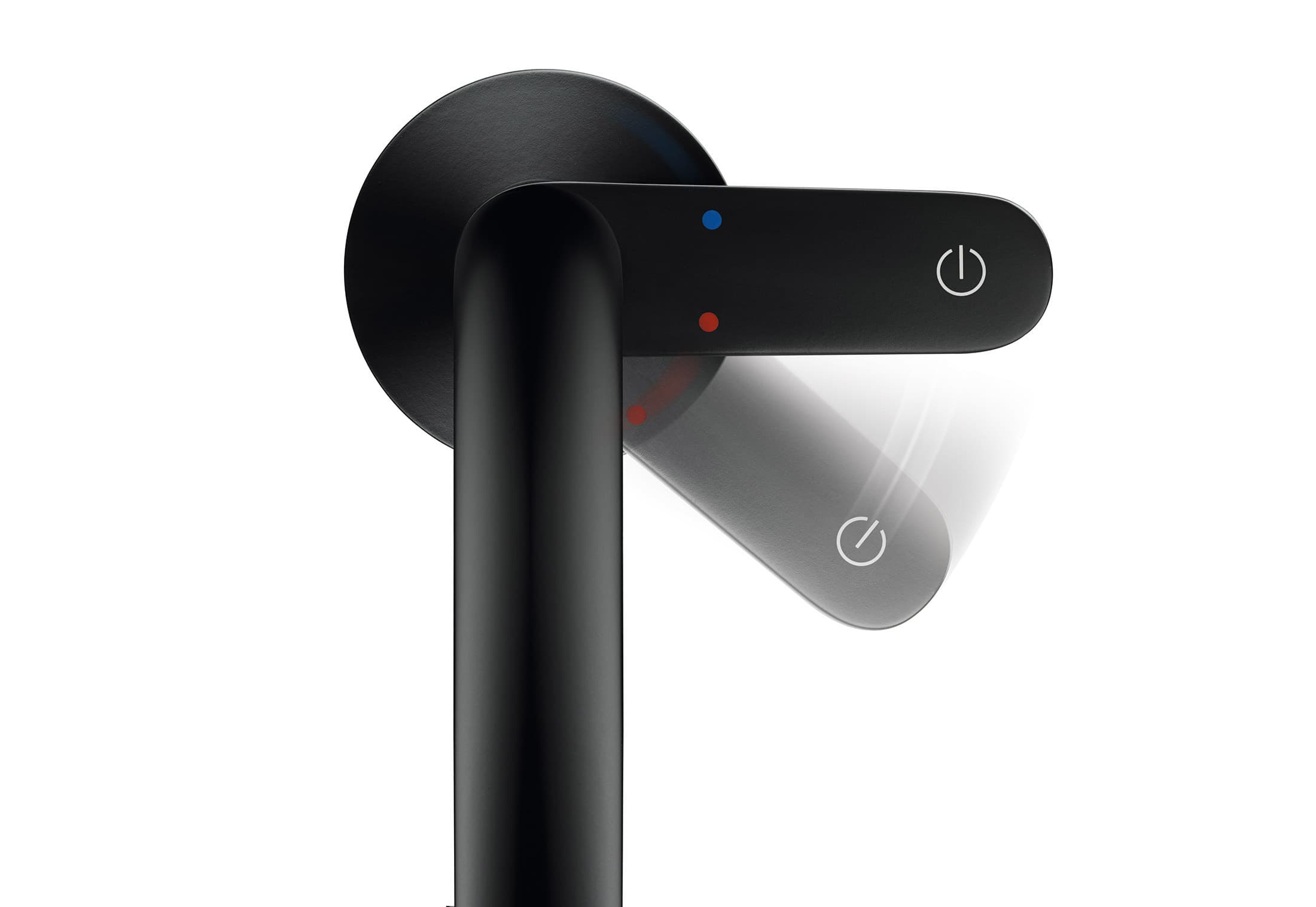 Mitigeur de lavabo AXOR One Select 170 avec bonde push-open en noir mat - vue 3