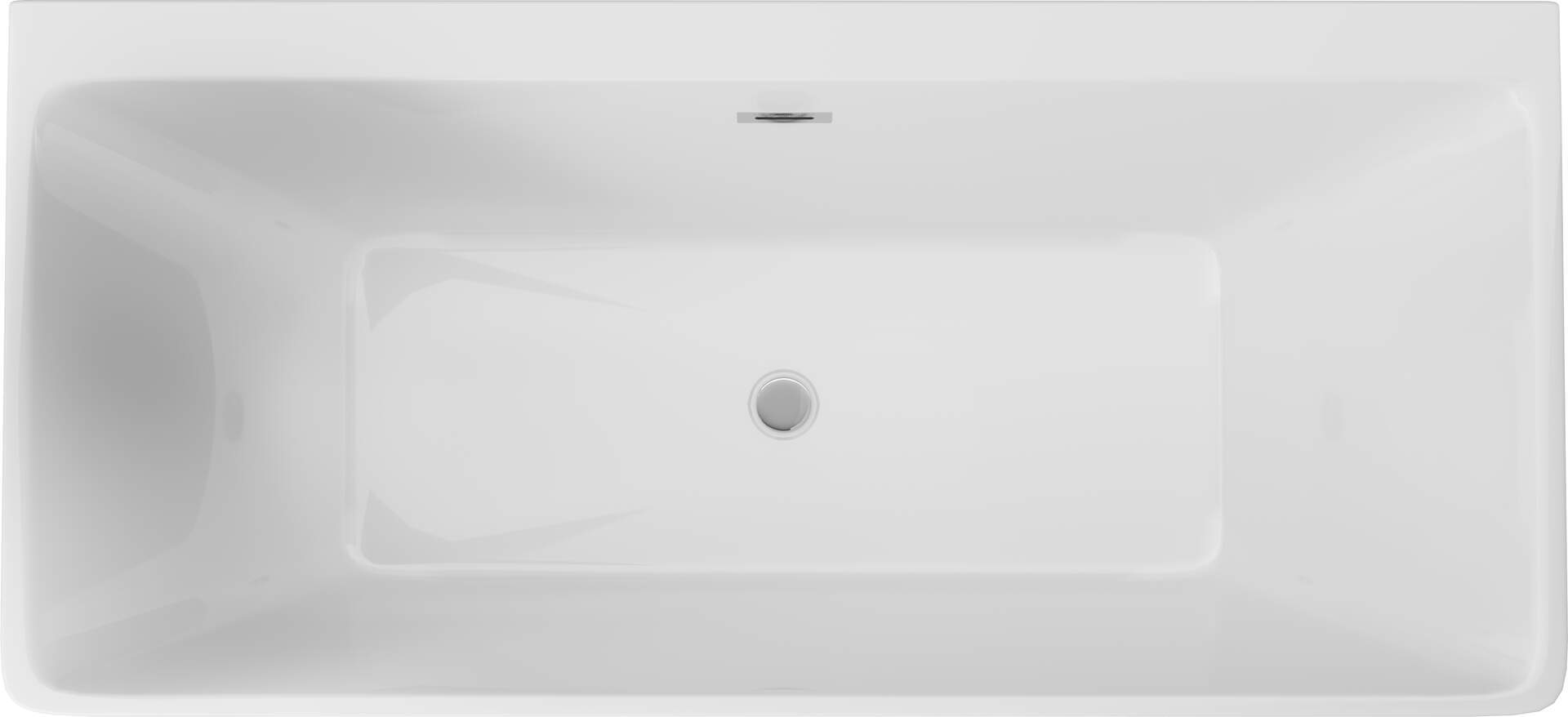 Baignoire rectangulaire en acrylique Deante Hiacynt PureOne - 170 x 80 cm - vue 12