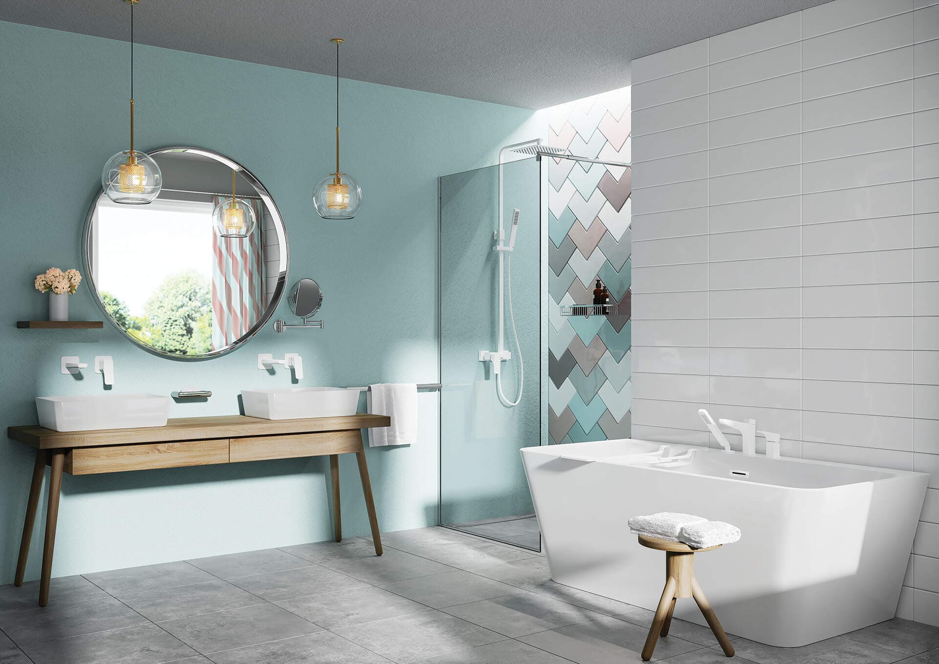 Baignoire rectangulaire en acrylique Deante Hiacynt PureOne - 170 x 80 cm - vue 9