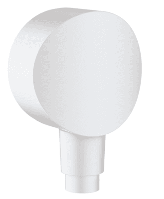 Coude de raccordement Hansgrohe FixFit S en blanc mat
