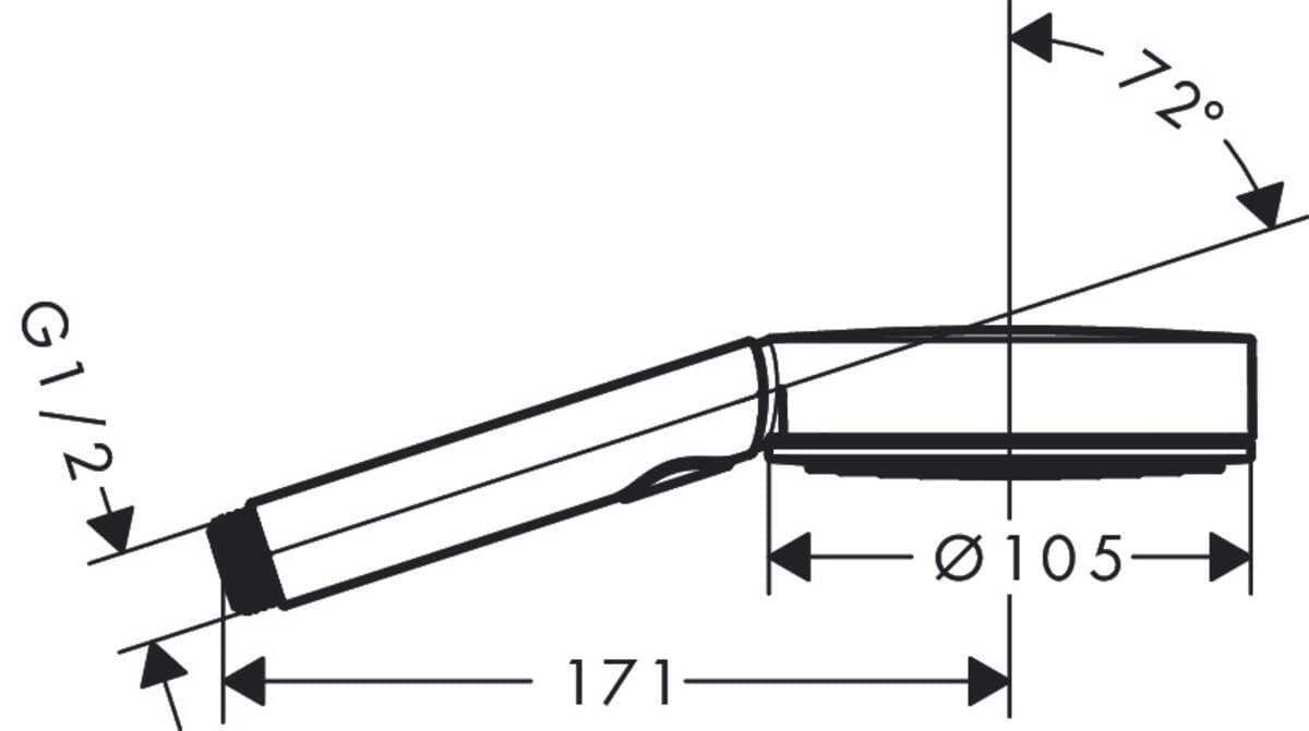 Douchette à main Hansgrohe Pulsify Select S 105 3 jets - vue 6