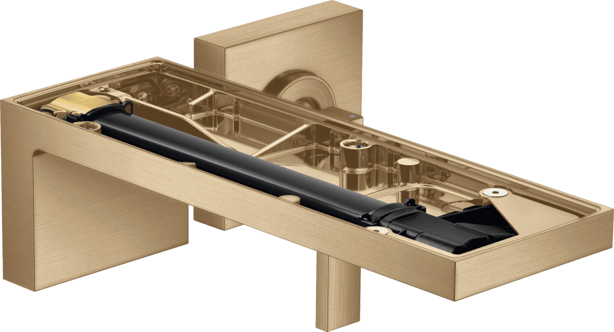 Mitigeur de lavabo encastré AXOR MyEdition sans plaque, bec 221 mm avec bonde à écoulement libre en bronze brossé