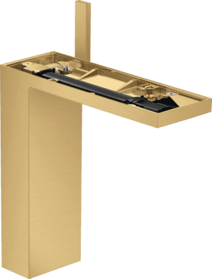 Mitigeur de lavabo AXOR MyEdition 230 sans plaque, avec bonde push-open en doré brossé