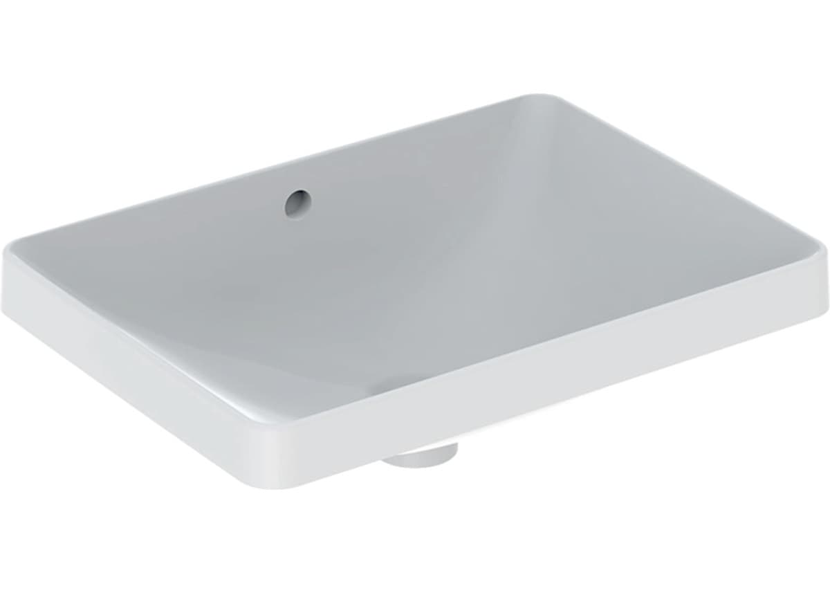 Vasque à encastrer Geberit VariForm rectangulaire 55 x 40 cm avec trop-plein - vue 3