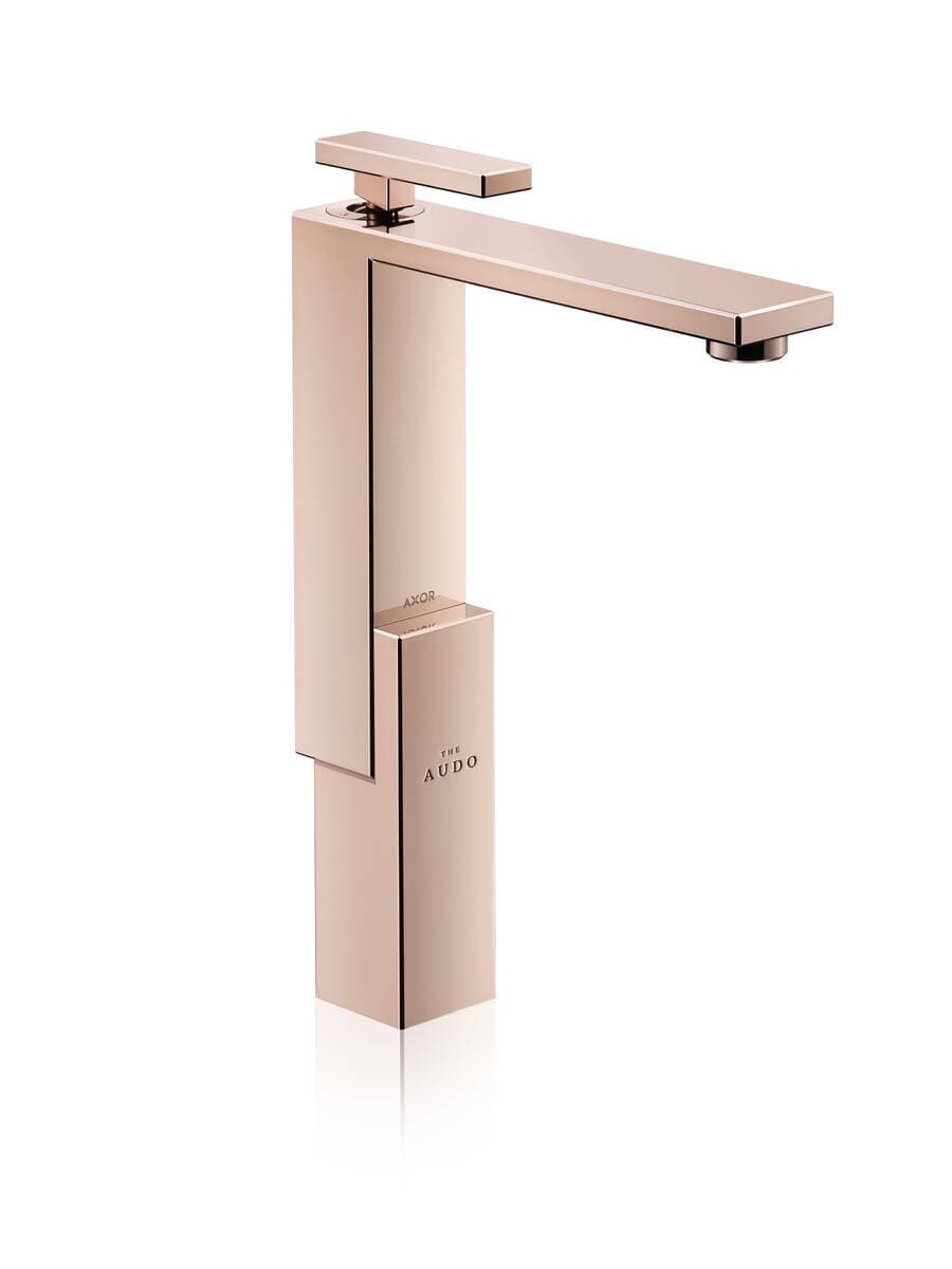 Mitigeur de lavabo Axor Edge 280 avec bonde push-open en or rouge poli - vue 4