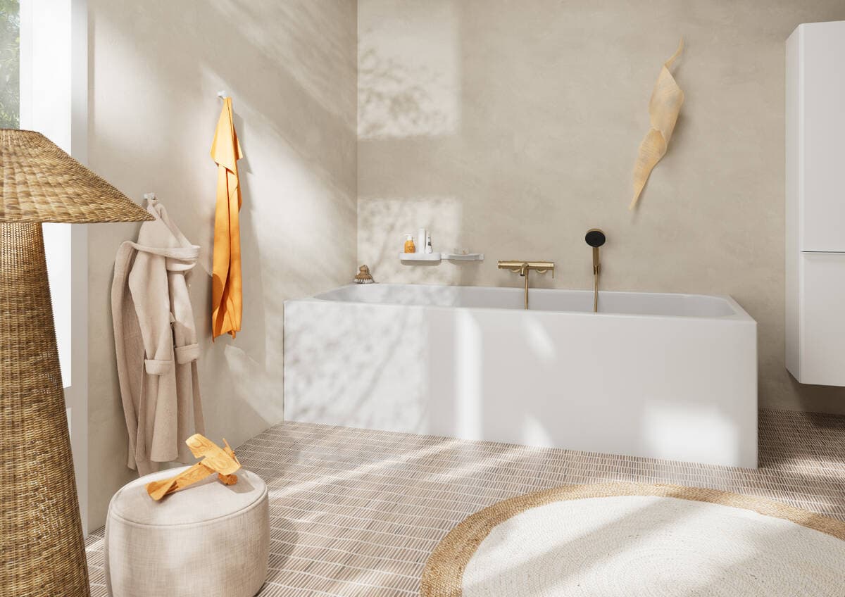 Mitigeur de bain / douche Hansgrohe Tecturis S en bronze brossé - vue 3