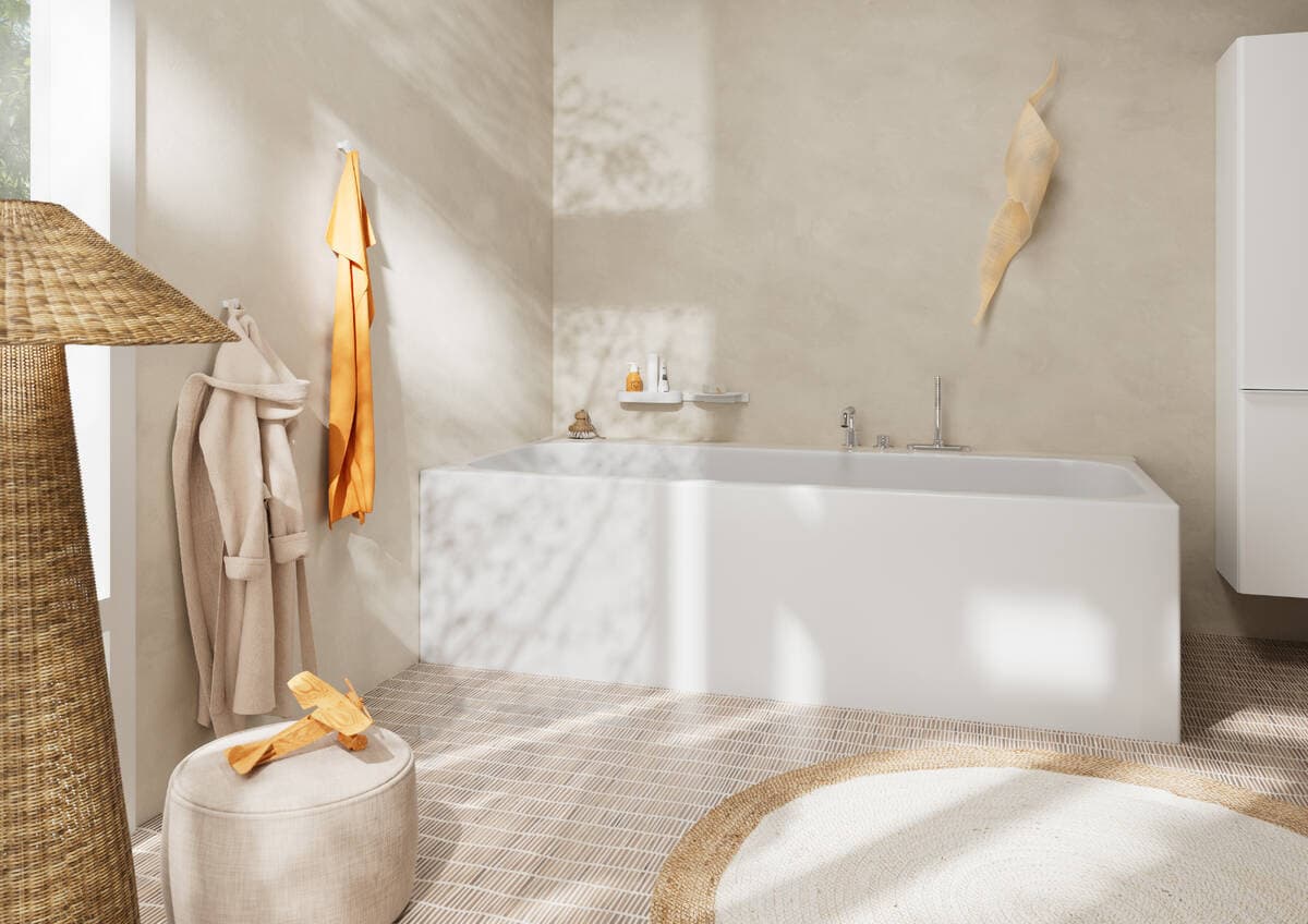 Mélangeur 3 trous pour montage sur bord de baignoire Hansgrohe Tecturis S avec sBox - vue 3