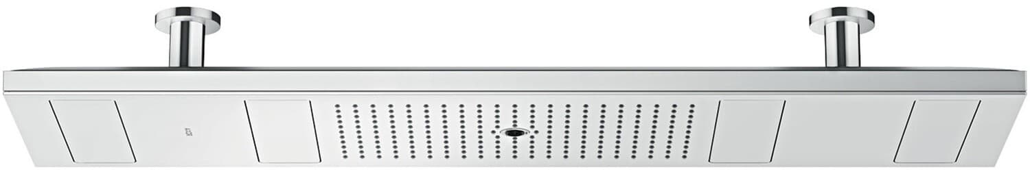 Douche de tête Axor ShowerSolutions 1200 avec éclairage, 4 jets avec raccord au plafond
