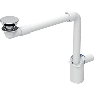 Évacuation de lavabo Geberit à écoulement libre et recouvrement de soupape