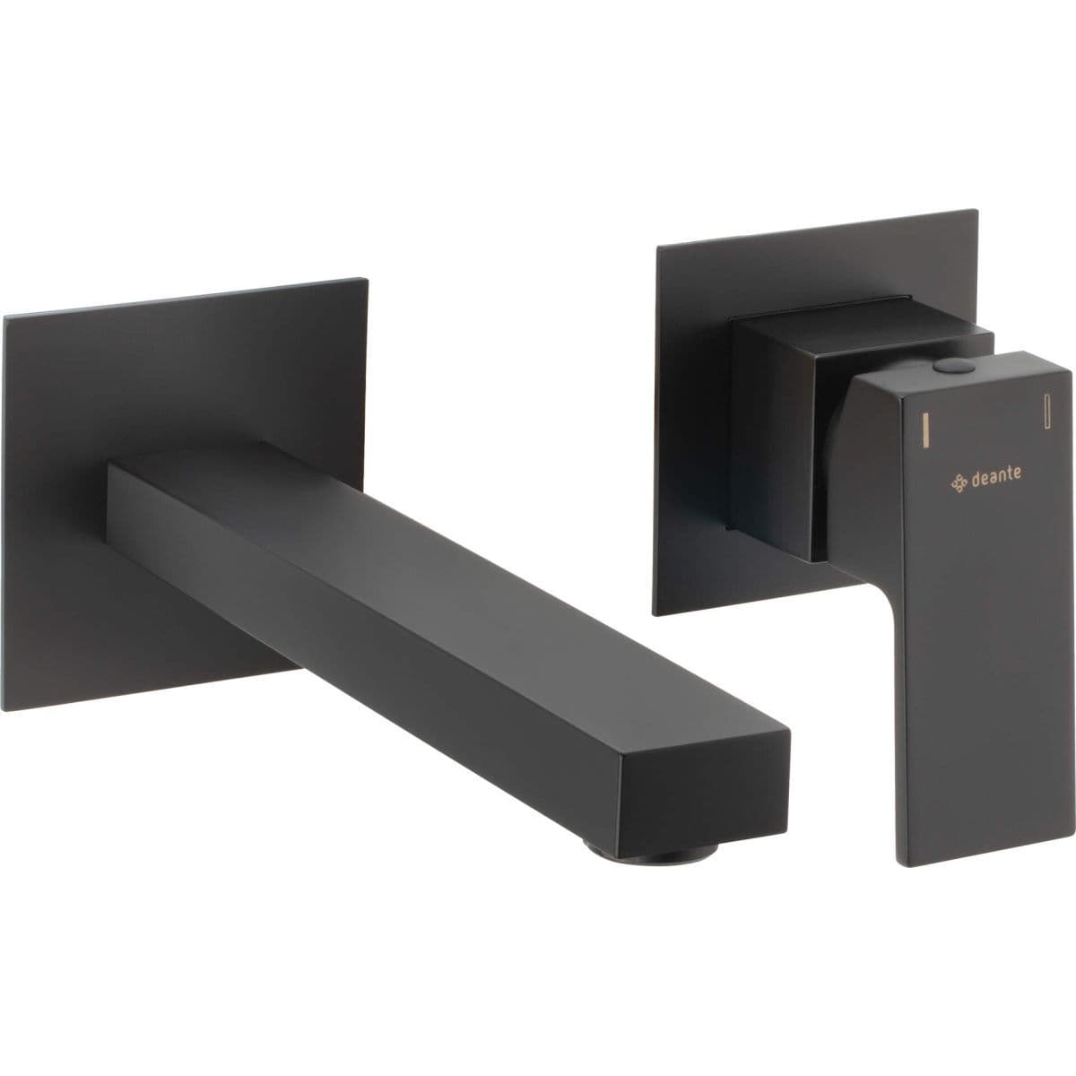 Mitigeur de lavabo encastré Deante Anemon 184 mm sans bonde en noir mat