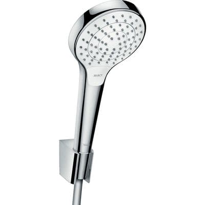Support mural Hansgrohe avec douchette à main Croma Select S et flexible Isiflex 1,25 m