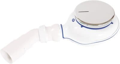 Bonde chromé Deante pour receveur de douche avec sortie 90 mm - débit d'évacuation 43 L/min
