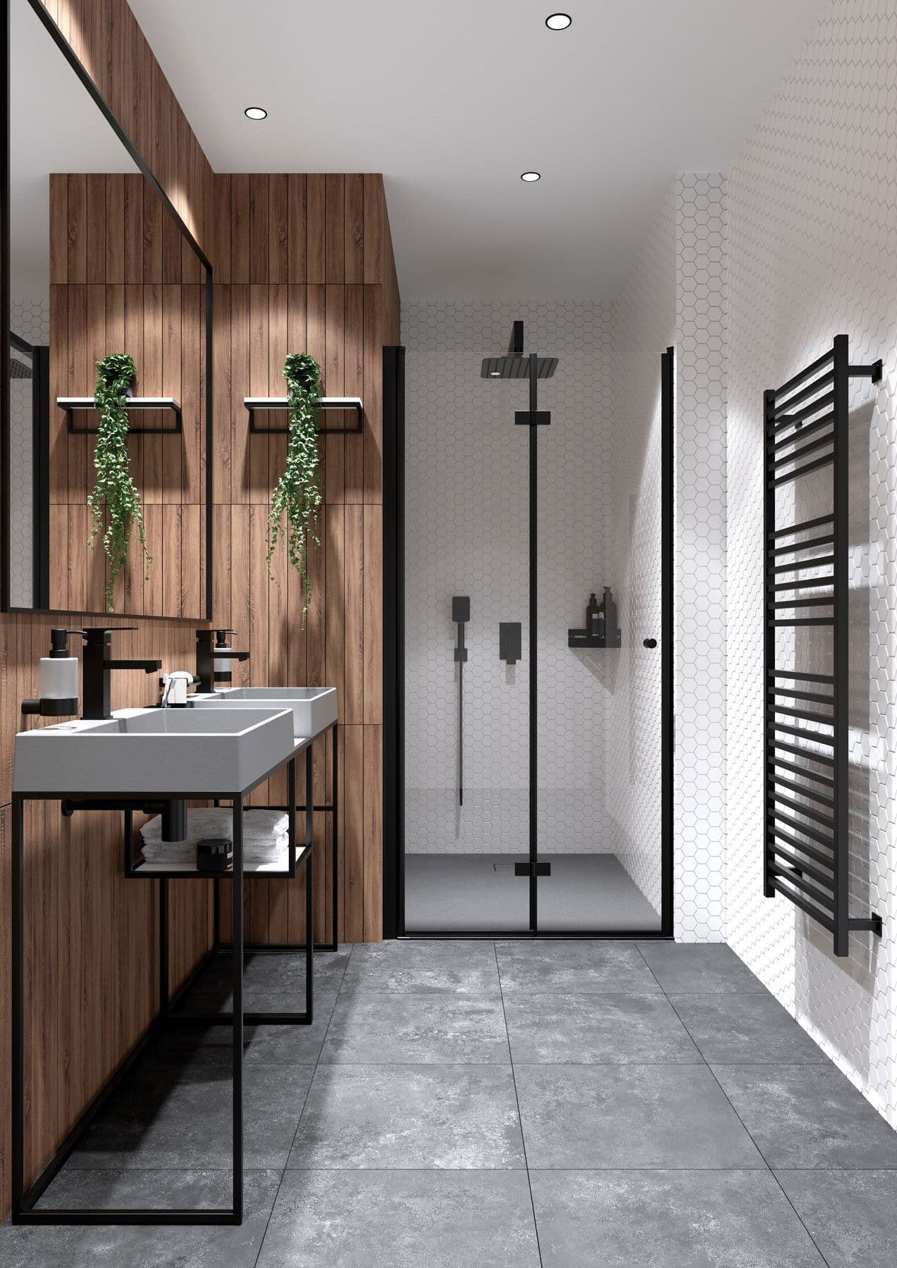Siphon de lavabo Deante rond en noir mat - vue 3