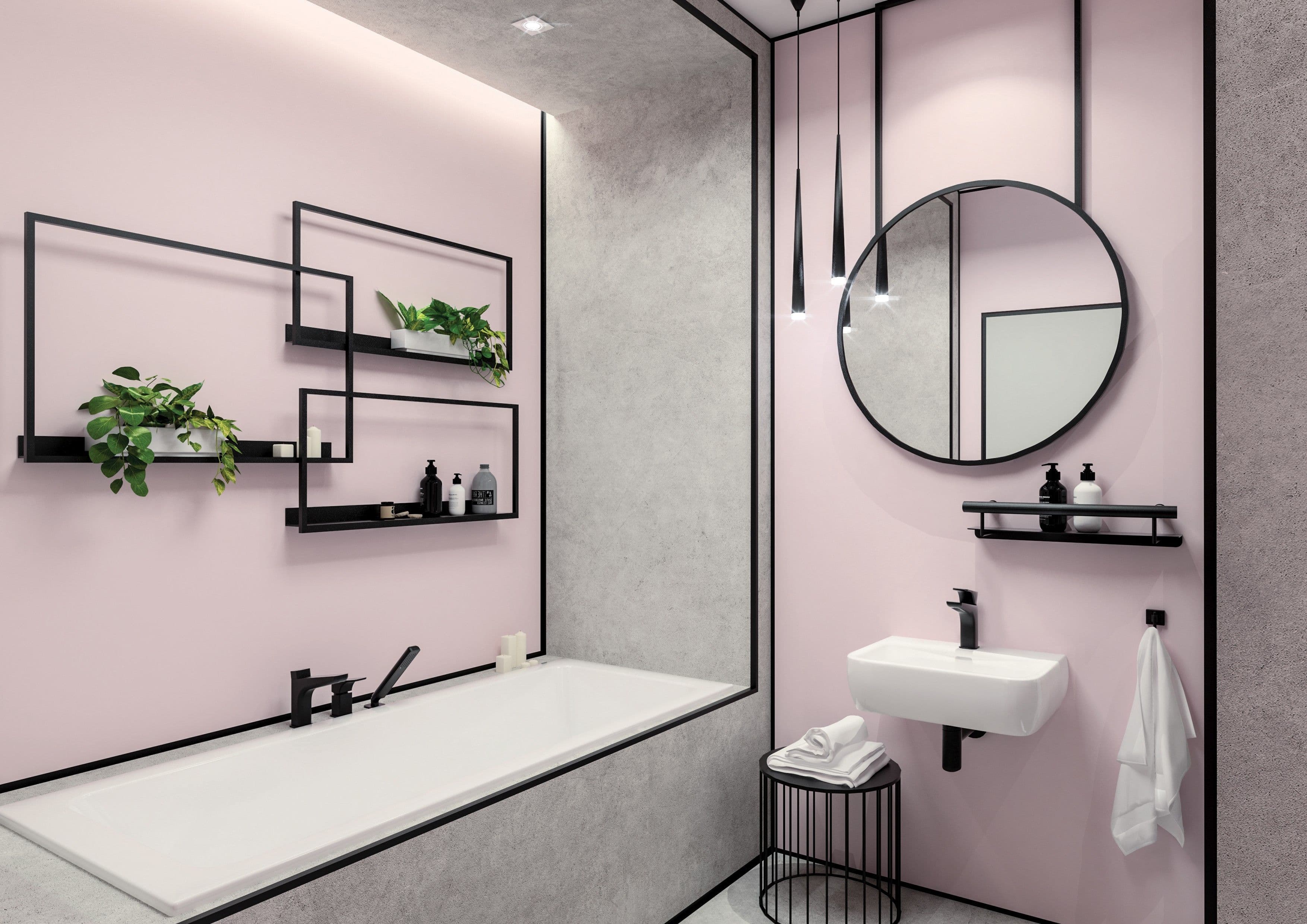 Siphon de lavabo Deante rond en noir mat - vue 4