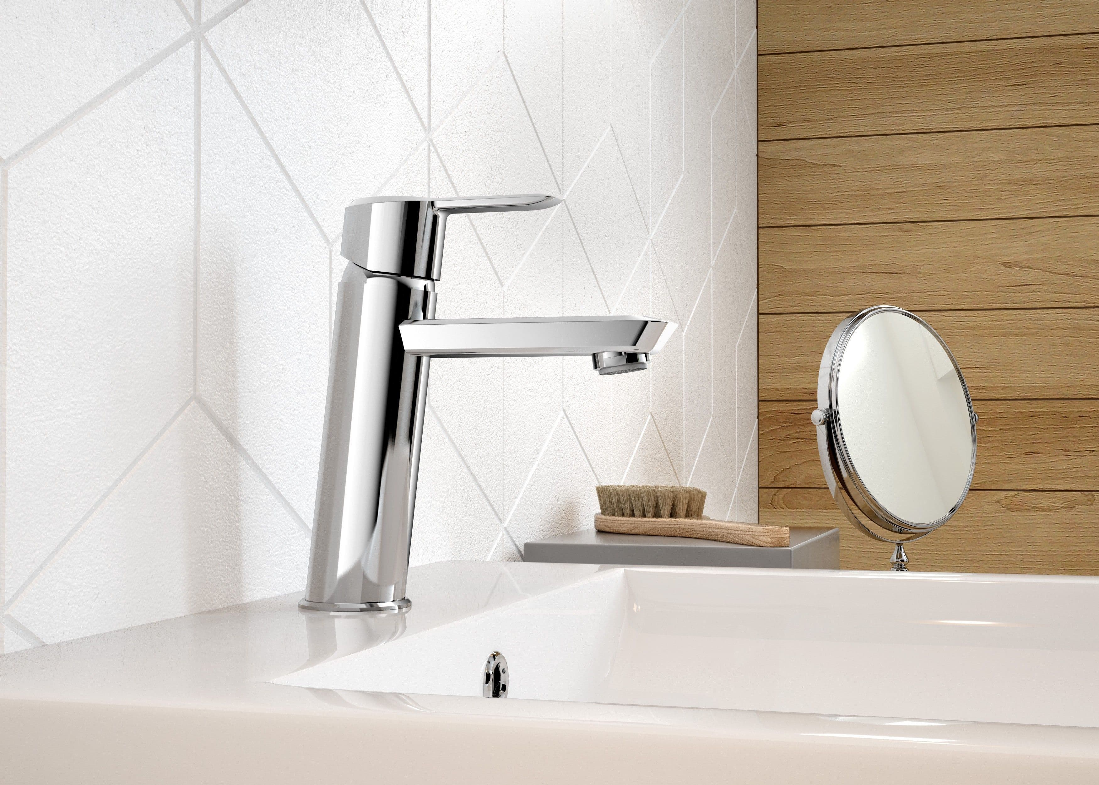 ​Mitigeur de lavabo Deante Arnika 100 sans bonde en chromé - vue 8