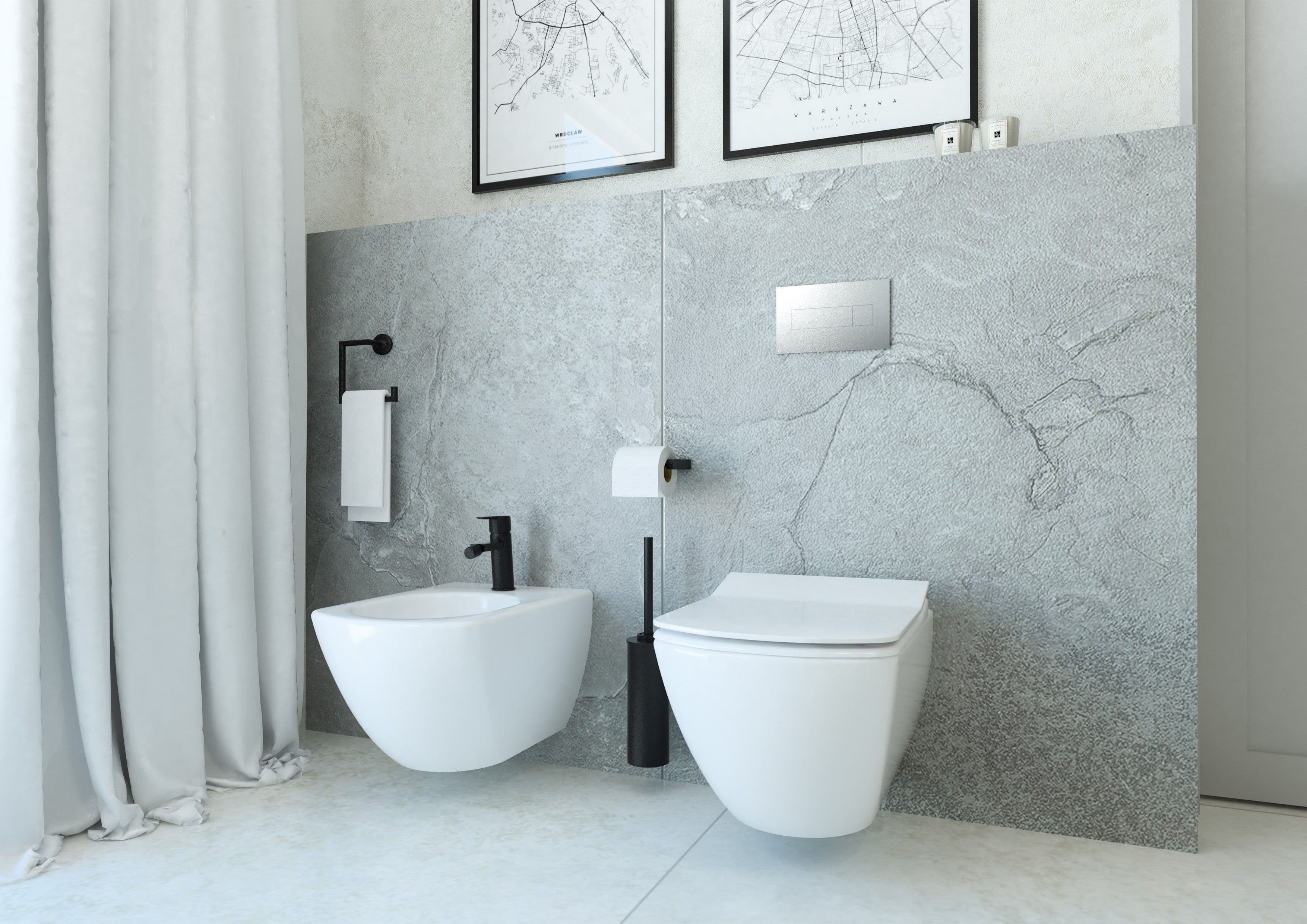 Mitigeur de bidet Deante Arnika sans bonde en noir mat - vue 5
