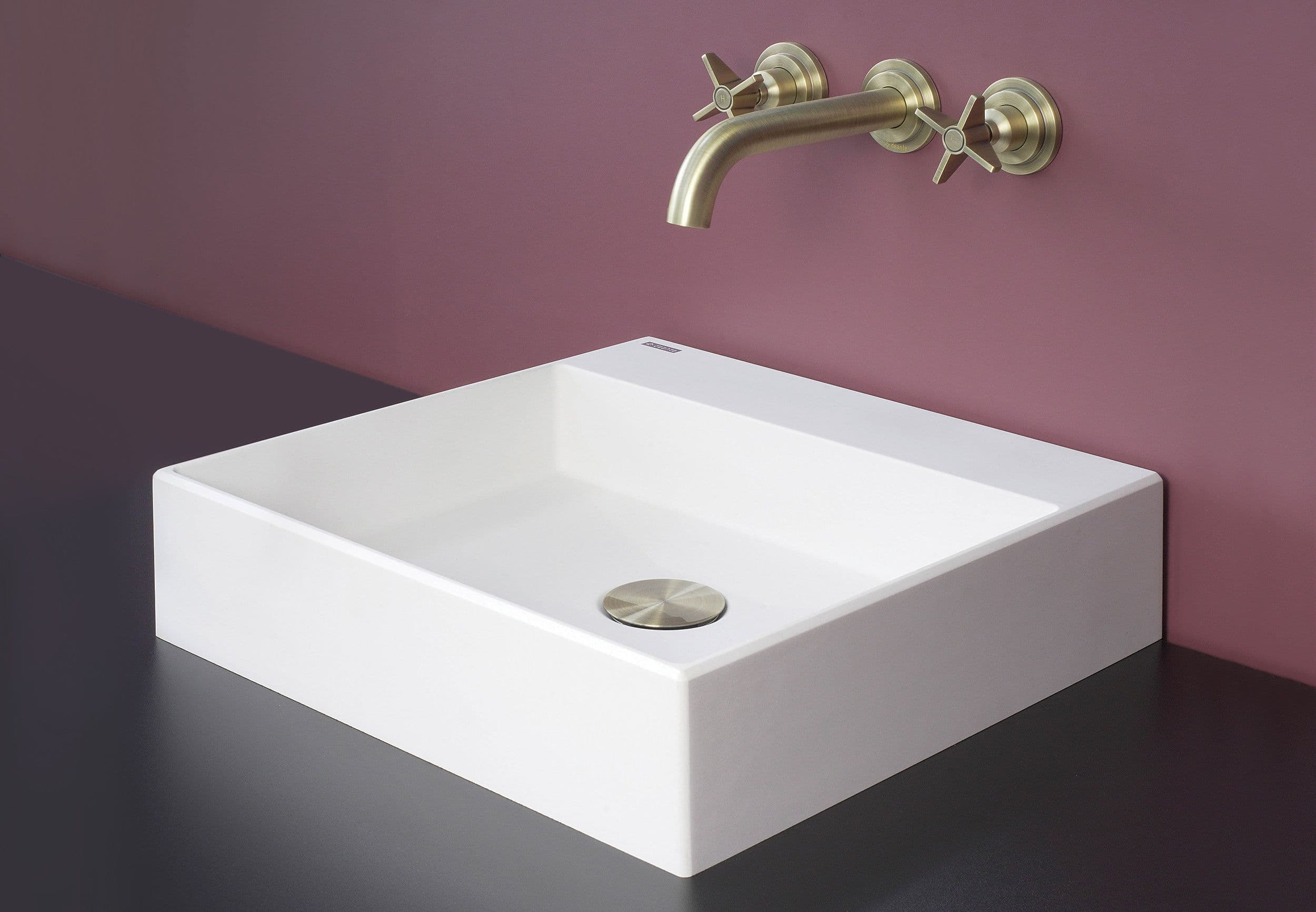Bonde de lavabo Deante click-clac en PVD laiton brossé - vue 4
